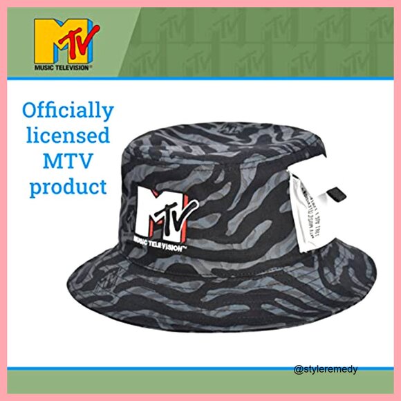 Checkered Logo Bucket Hat, Packable Travel Hat, Wide Brim Summer Hat main image 4